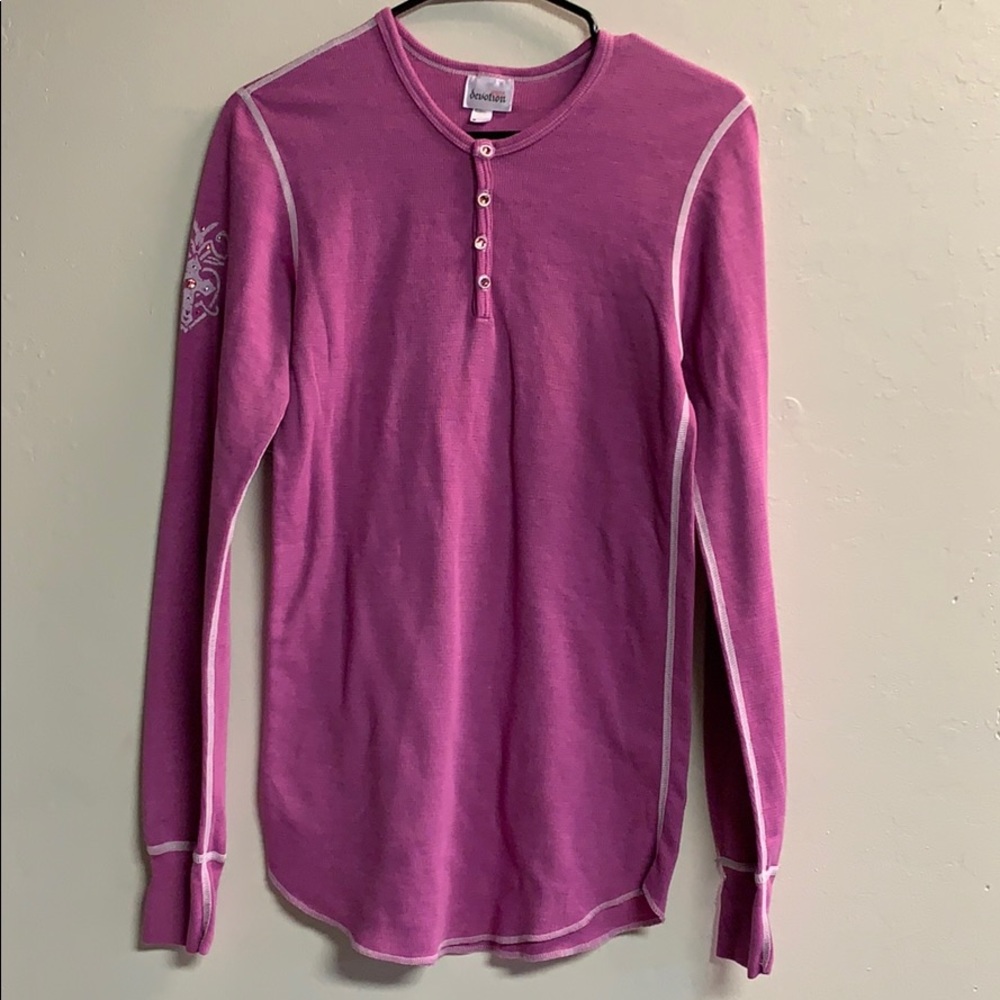 Pure devotion thermal shirt bling embezzled medium